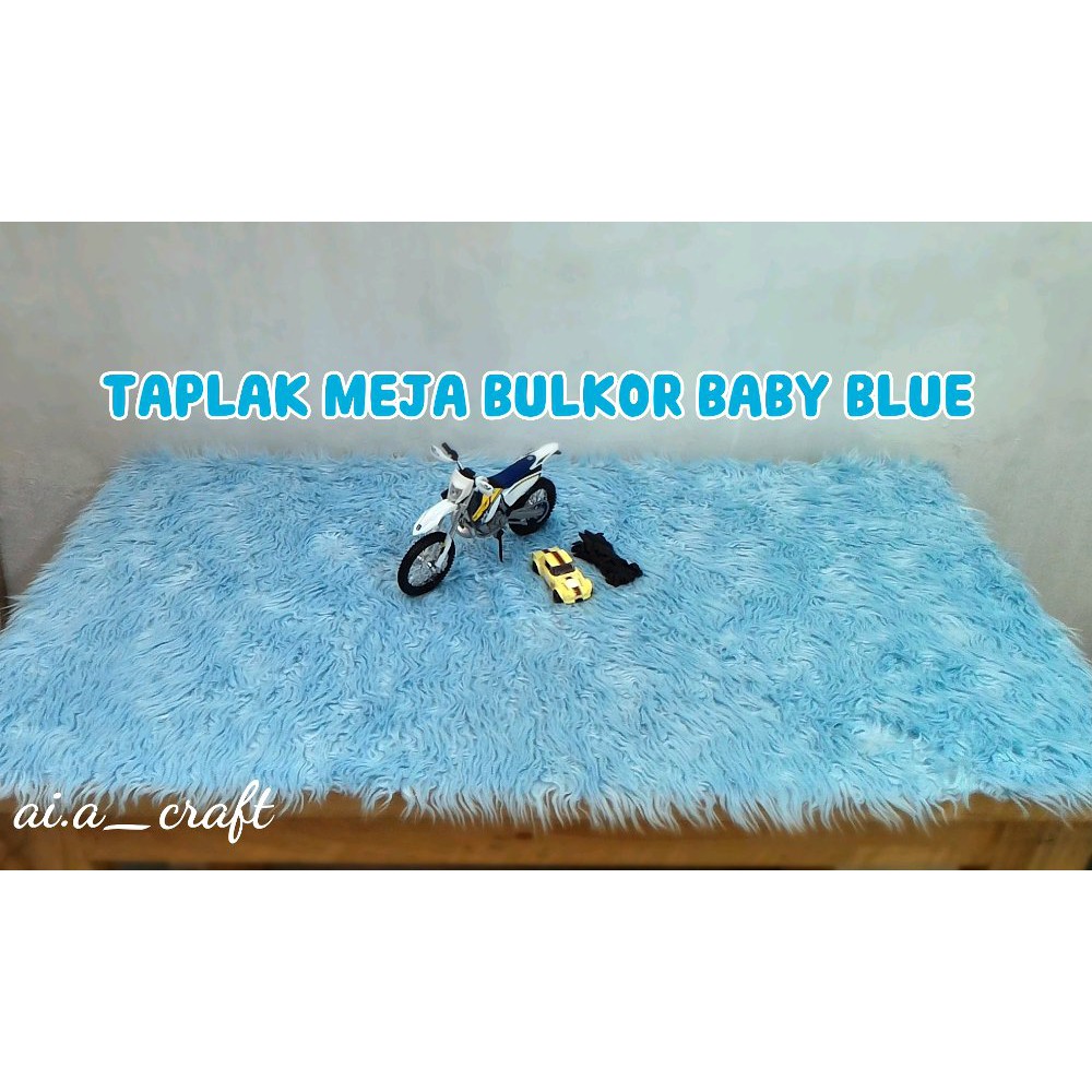 Jual Taplak meja bulu korea Diskon
