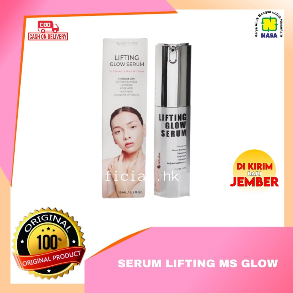 LIFTING GLOW SERUM MS GLOW - SERUM MS GLOW - LIFTING - SERUM MENGENCANGKAN KULIT WAJAH - MENGECILKAN
