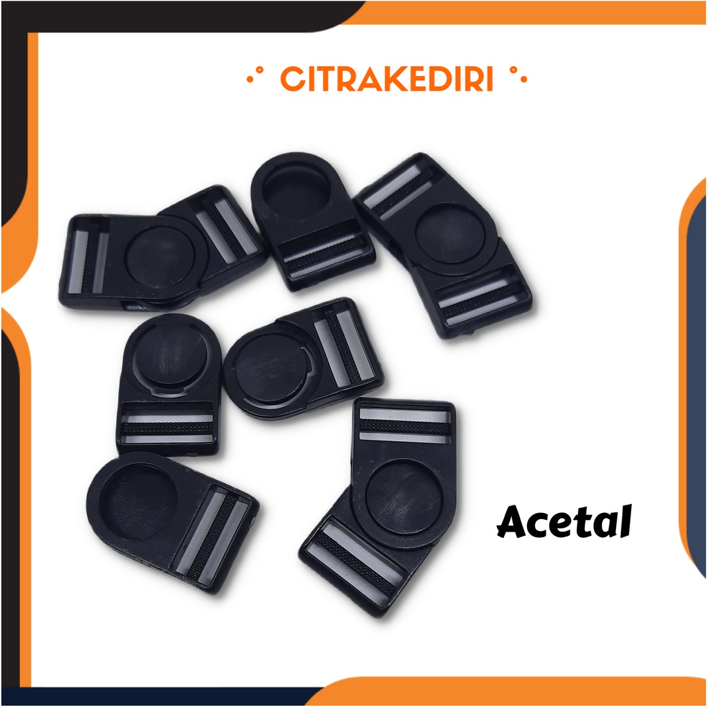 Buckle - Slop tas Acetal goyang kunci sodok 2 cm