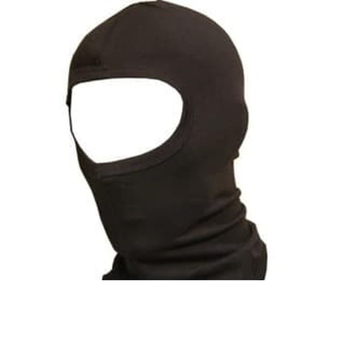 Masker Motor Ninja alpins Balaclava Polos Hitam Full Face Pelindung Muka Helm Motor Biker Skull