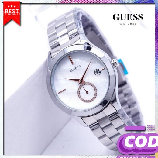 Cartier Jam Tangan Wanita Cewek Perempuan Anti Air Original Kekinian Tali Karet Tanggal Aktif Model 