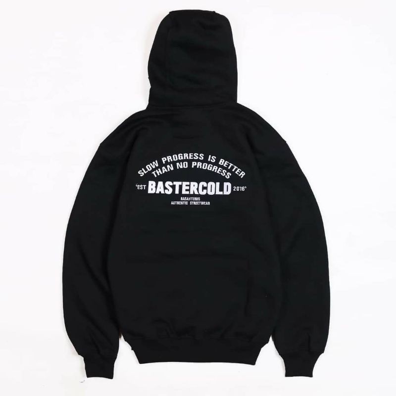 JAKET SWEATER HOODIE BSTR LOGO APLIKASI PROGRESS UNISEX PREMIUM QUALITY