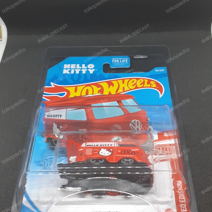 Promo Mainan hotwheels kool kombi hello kitty red edition