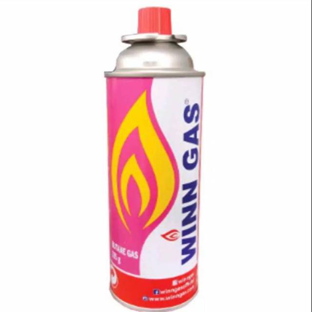 Tabung Gas kecil butane gas Winn Gas UN2037-Pink