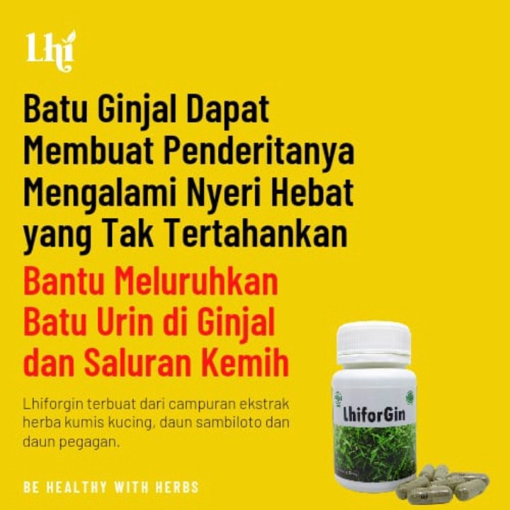 

Lhiforgin Produk Liza Herbal International. Obat Untuk Batu Ginjal Isi 30 Kapsul