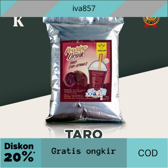

PROMO Bubuk Minuman Bubble Powder Drink rasa Taro ORIGINAL Javaland 1kg GRATIS ONGKIR