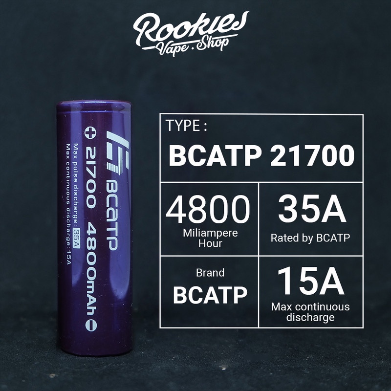 BCATP 21700 Battery 4800 mAh 35A Batre Vape BT014