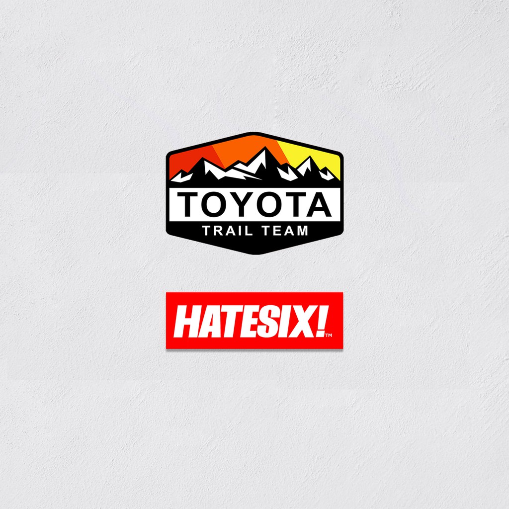 Stiker Decal Toyota Chou Tricolor Toyota Trail Team Hatesix