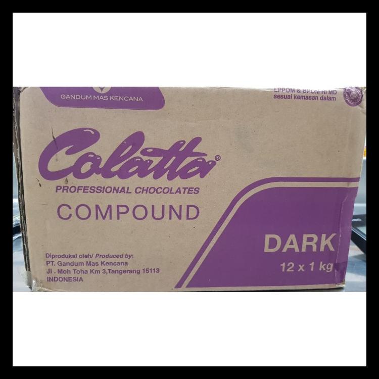 

Colatta Dark Compound 1 Kg / Coklat Blok Colata Hitam 1Kg