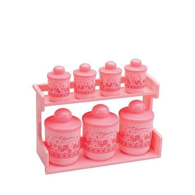 

Tempat Bumbu Dapur Plastik Family Kitchen Set of 7 Lion star