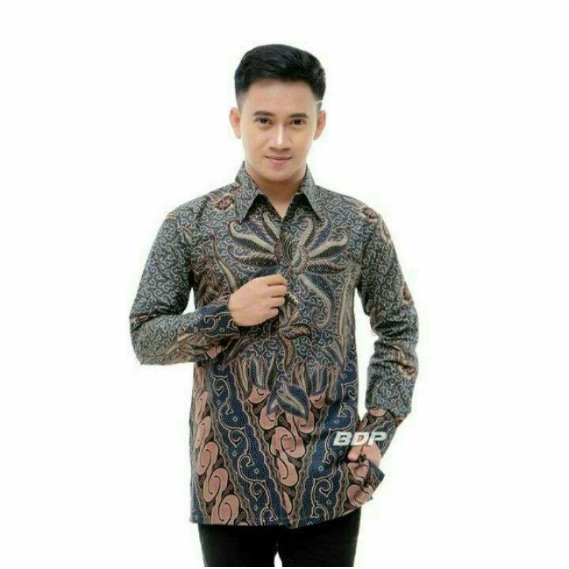 Kemejan batik pria lengan panjang batikpekalongan batikmodern batikpekalongan batikpria