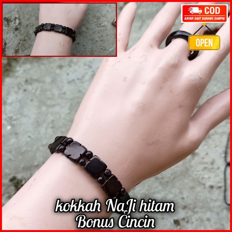 Gelang Kokkah Kotak Nazi Bonus Cincin 100% Ori