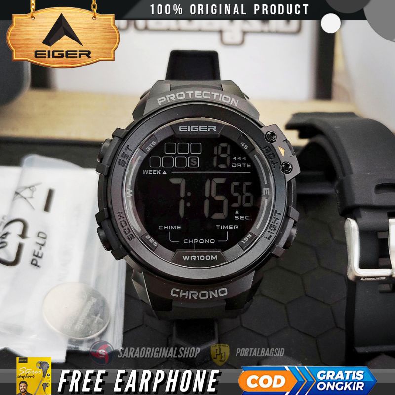 EIGER1989 BLANCA-MDW Jam Tangan Digital Pria Original