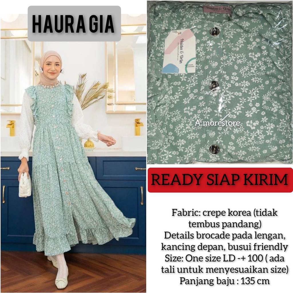 HAURA DRESS HAIDEE ORLIN HAIDEEORLIN GIA REENA ZASKIA PINK KENNY LIYA NAURA AZKIA OCEAN KEENA JELITA