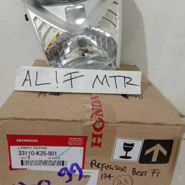 Reflektor lampu depan honda beat fi original honda