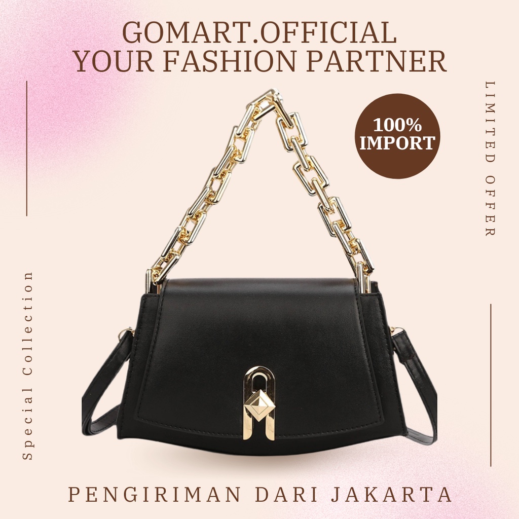 Tas Selempang Wanita Import Model Terbaru 2021 - Tas Fashion Wanita Import - Tas Pesta Import - Tas Wanita Kekinian Korean Style [SL64]