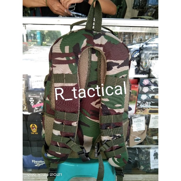 TAS RANGSEL MODEL JATAH TNI/ tas ransel loreng malpinas