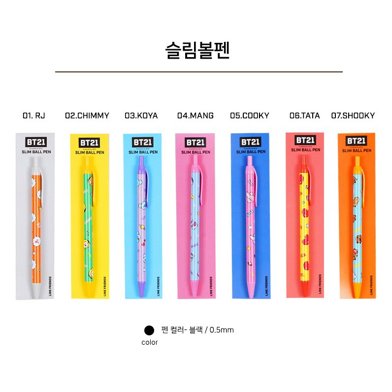 

Original BT21 Slim Ballpoint Pen