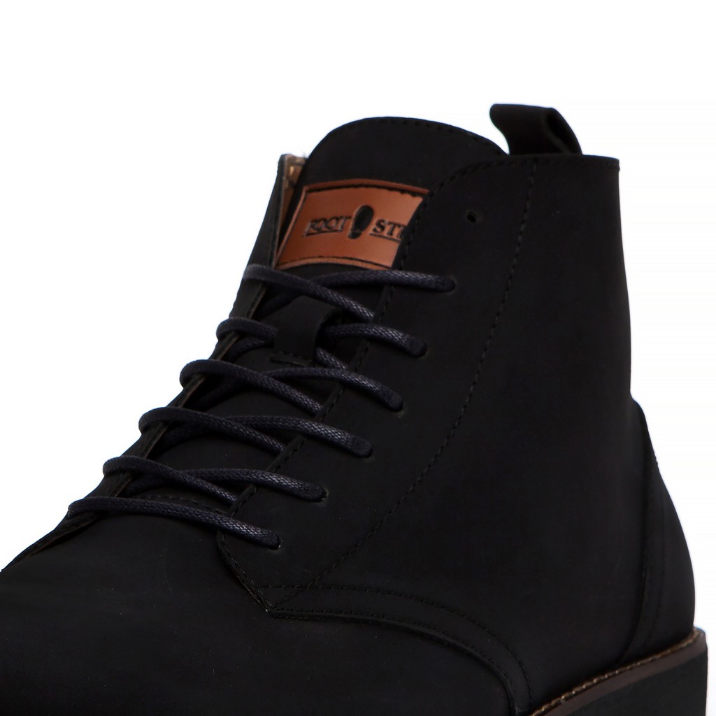 Sepatu Vintage Klasik Sporty Pria Cowok Men Boots Original Footwear | ELEANOR BLACK | FORIND x FSTP