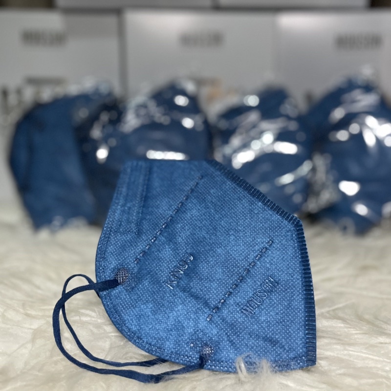 Masker Mouson KN95 BLUE NAVY 5 ply isi 10 pcs