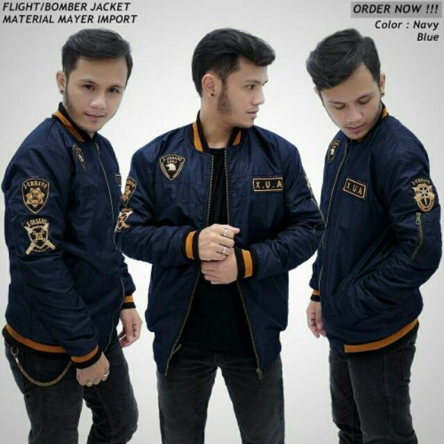 JAKET PILOT BOMBER/ JAKET PRIA BOMBER XUA