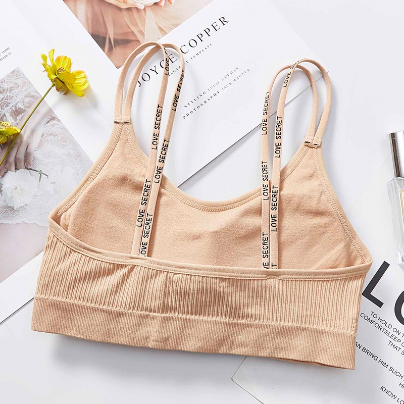 ❀ Chingu ❀ PW085 COD Bra Sport Olahraga Yoga Gym Seksi Double Tali Terbaru Import Surabaya