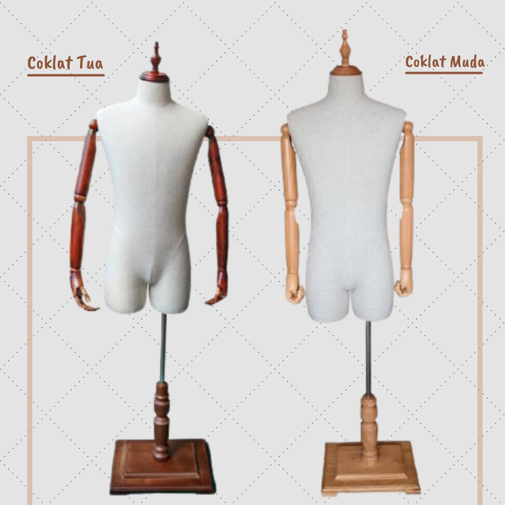 Patung Manekin Cowok Tangan Robot / Manekin DM Cowok Tangan Robot / Manekin Jas Pria (BH)