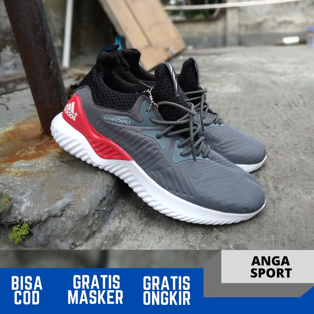 SEPATU PRIA ADIDAS ALPHABOUNCE BEYOND RUNNING SEPATU OLAHRAGA LARI COWOK MADE IN VIETNAM