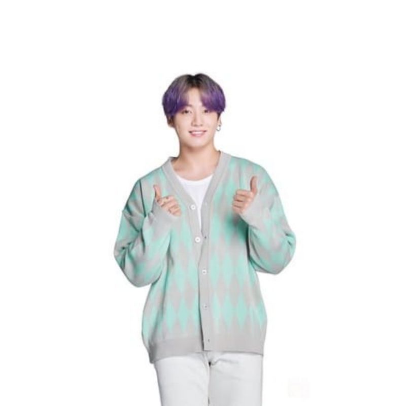 KARDIGAN JUNGKOOK BTS RUN STYLE UNISEX