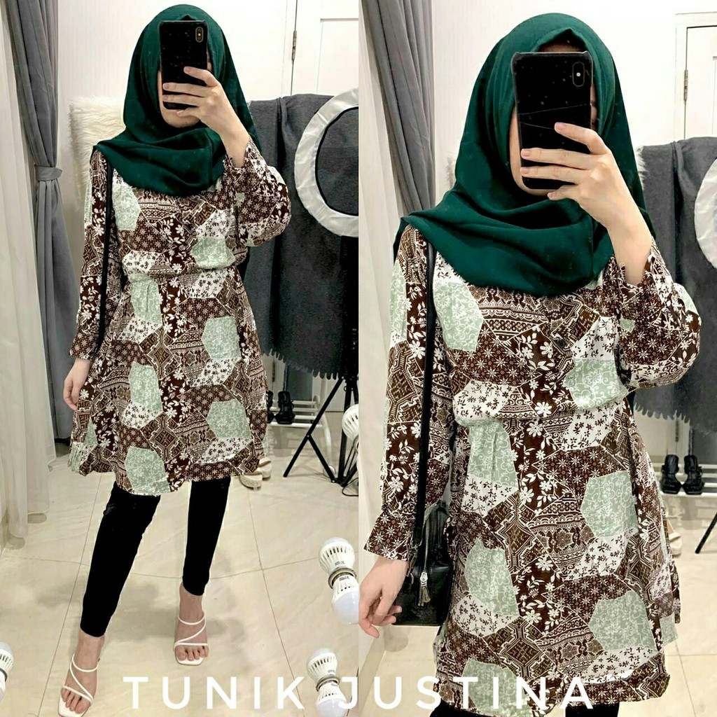 TUNIK JUSTINA RAYON 4Warna