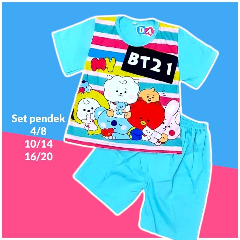 baju stelan anak
PErempuan - Stelan Anak Perempuan DA Celana Pendek Usia 2 3 4 5 Tahun Mall