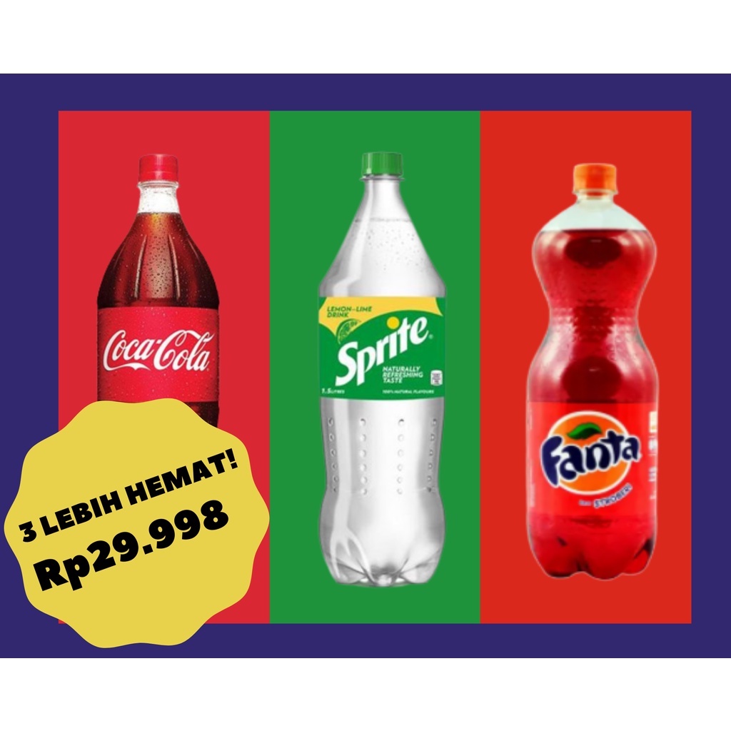 

FANTA SPRITE COCACOLA PAKET RAMADAN MURAH 1,5L