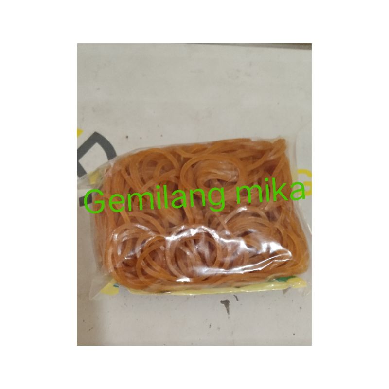 karet gelang kuning 100gram murah