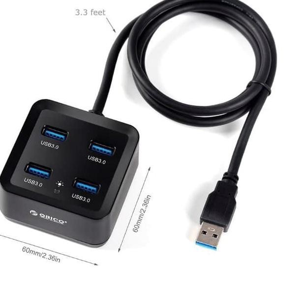 USB HUB ORICO 3.0 4 PORT DH4U-U3-10 Ultra-Mini &amp; High speed