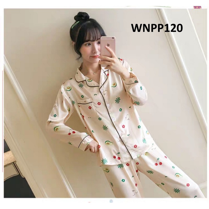 Piyama Wanita Baju Tidur Wanita Satin Yellow Soft - WNPP120