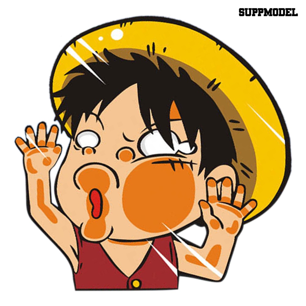 Stiker Decal Motif ONE PIECE Dengan Perekat Untuk Dekorasi Body / Jendela Mobil