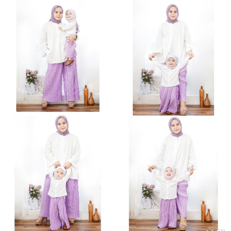 Kulot/Rok Plisket Premium Dewasa Bisa COUPLE anak