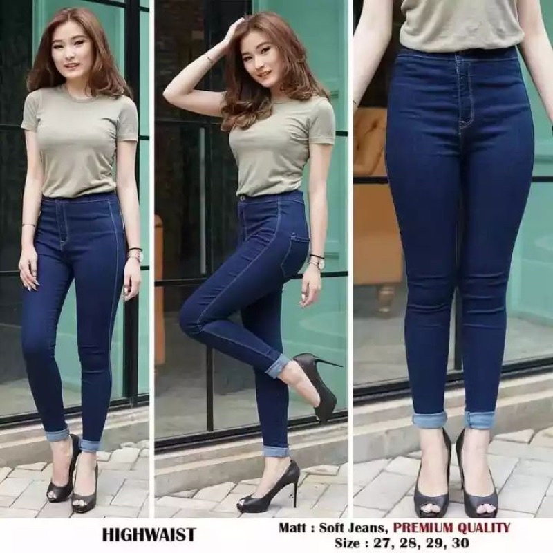 HZ JEANS - Best Seller Highwaist Jeans / HW Jeans wanita