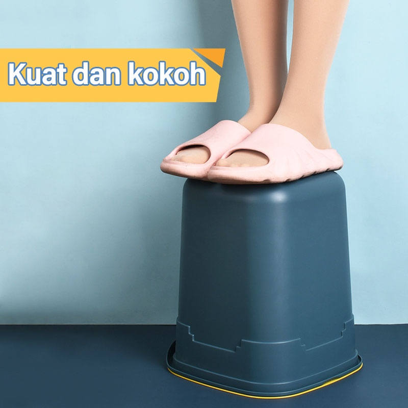 Letyeah &amp; Kaizenliving Tempat sampah kamar minimalis/ tong sampah tutup berbentuk cincin