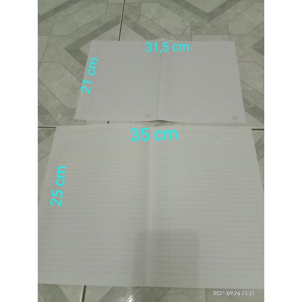 

kertas bekas buku tulis kosong/bersih