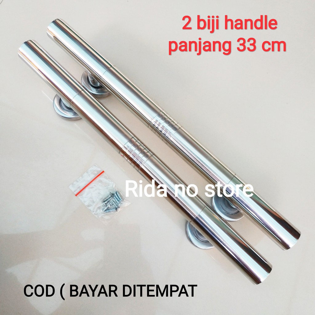 Handle pintu rumah 33 cm - tarikan pintu rumah murah minimalis - Pull stainles ORI