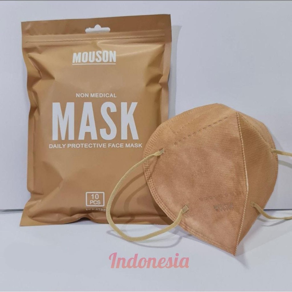 KN95 / MOUSON / NON MEDICAL / DAILY PROTECTION FACE MASK / PINK NUDE / COFFEE