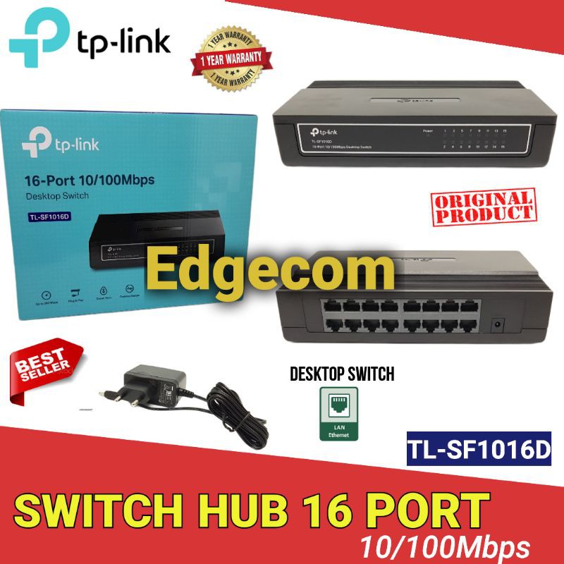 TP-LINK TL-SF1016D Switch Hub Lan 16Port 10/100Mbps / TPLINK TL-SF1016D