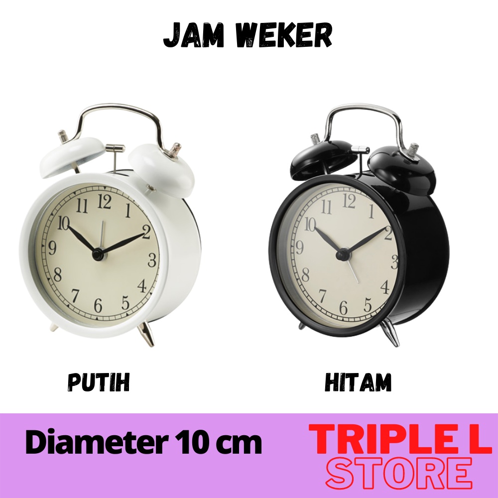 Jam Weker Jam Beker Vintage  Bunyi  Kring Meja Alarm Vintage