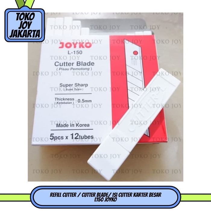 

kertas-pemotong- refill cutter / cutter blade/ isi cutter karter besar l150 joyko -pemotong-kertas.