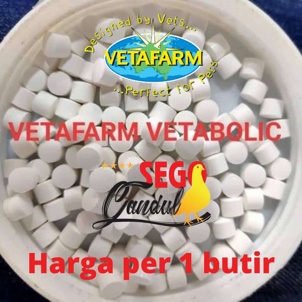 Doping Merpati Ampuh Veta Vetabolik Vetabolic Vetafarm Per 1 Butir Asli