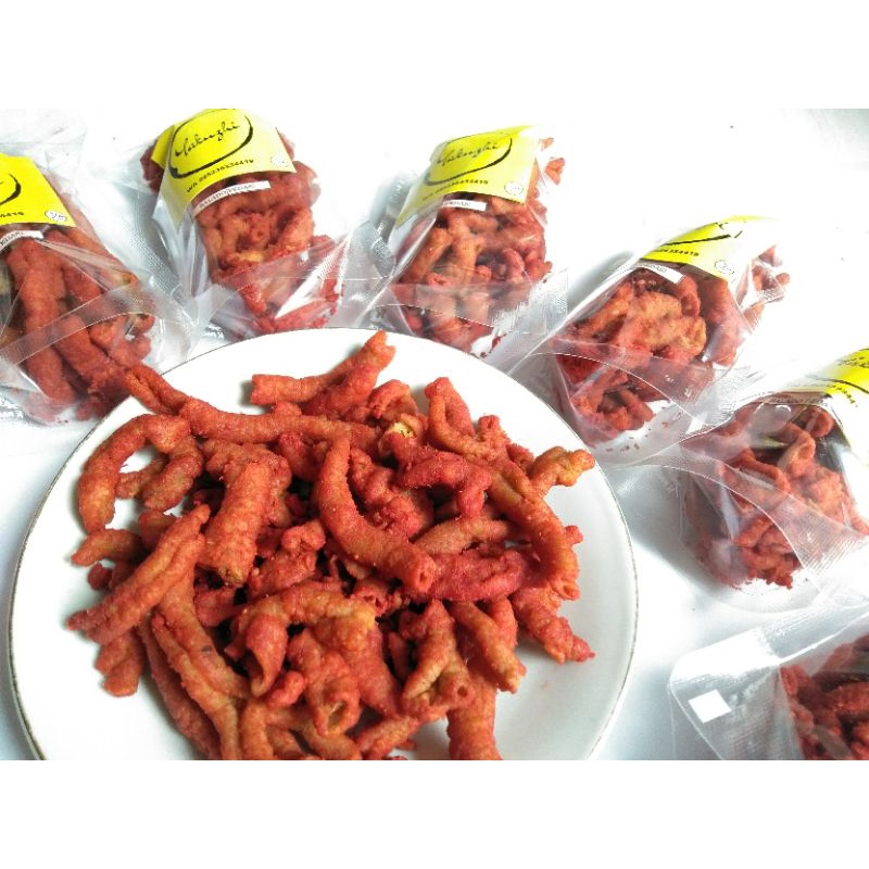 

KERIPIK USUS TERLARIS TERMURAH/KERIPIK USUS/KERIPIK USUS PREMIUM/CAMILAN GURIH PEDAS TERMURAH
