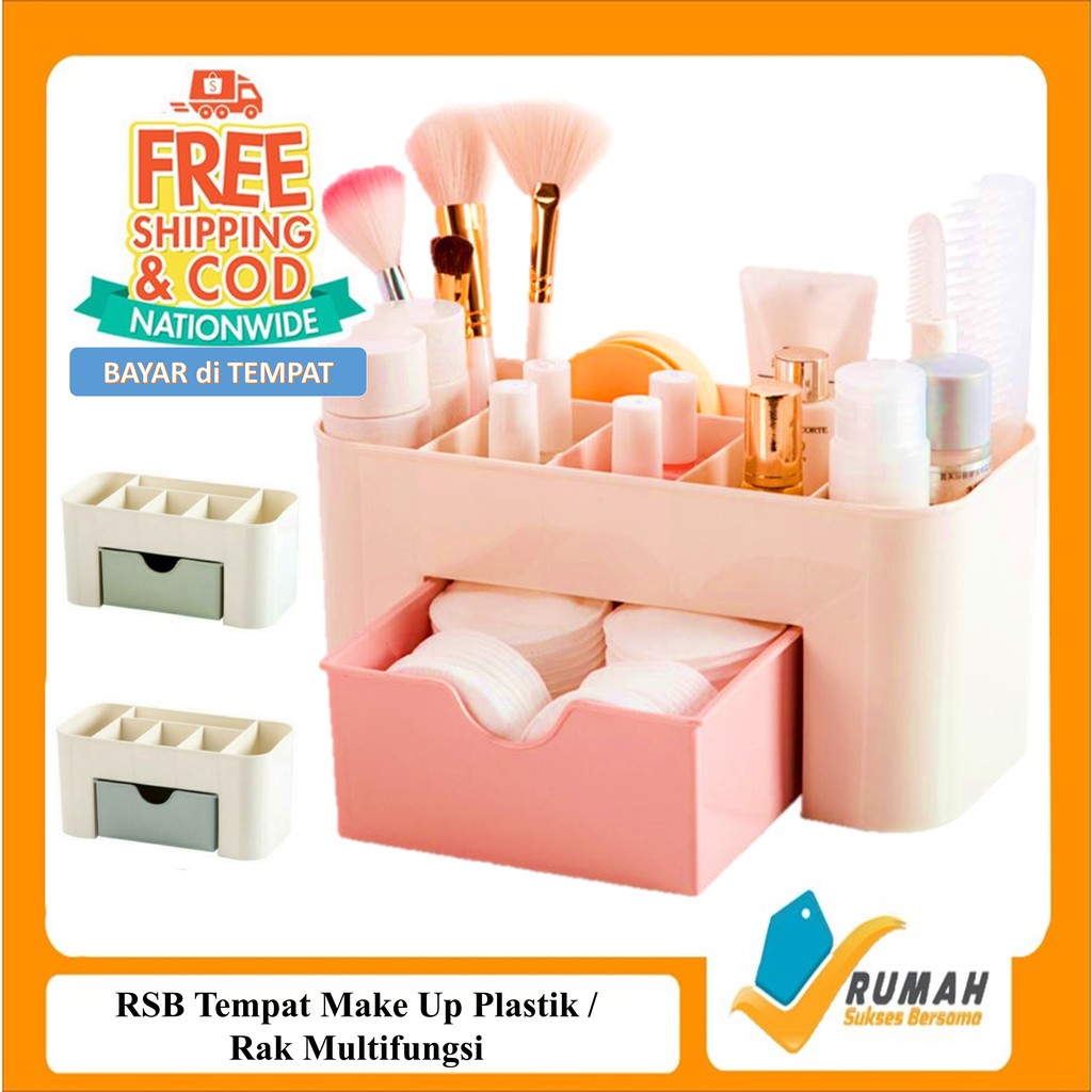 RSB Rak Kosmetik Plastik Keranjang Make Up Rak 