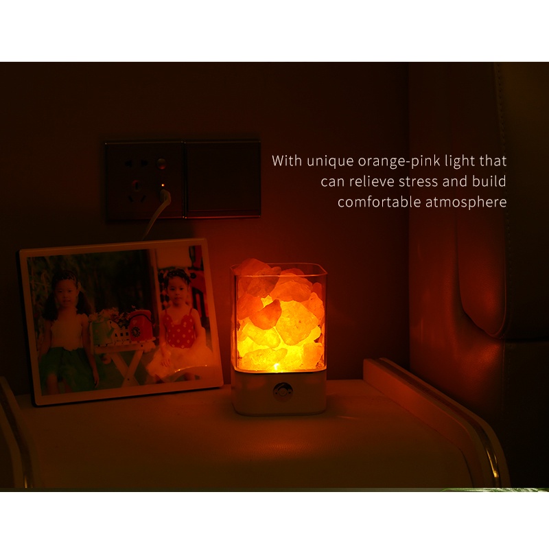 ICOCO Lampu Tidur LED Crystal Salt Lamp of Himalaya Lava Lamp - M4