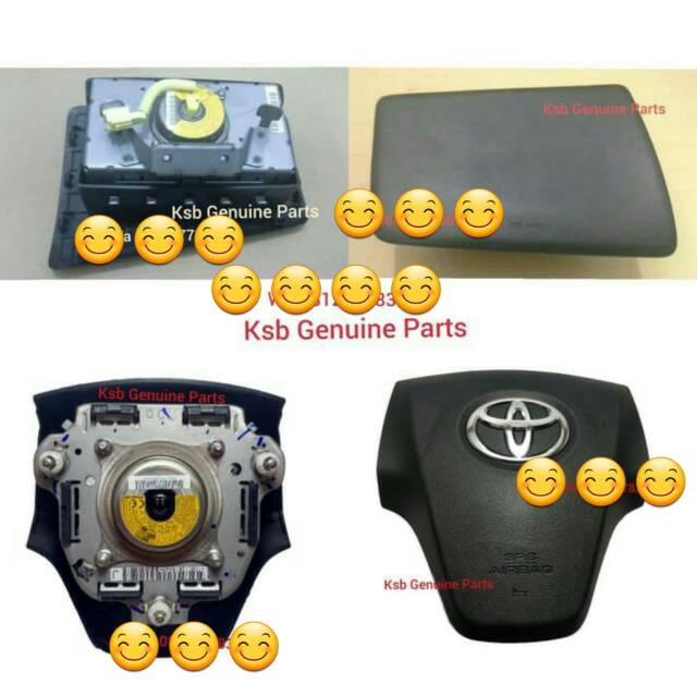 AirBag Set Avanza Komplit Air Bag Stir Kanan Kiri Modul Sensor Safety Belt Kabel Spiral Original